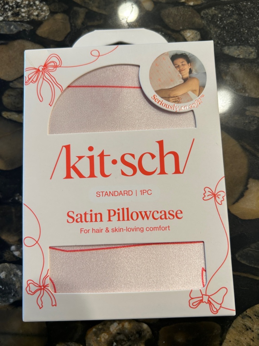Kitsch Satin Pillowcase - Pale Pink